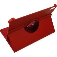 Luxury  iPad 2022 10.9 (10.nesil) Kılıf 360 Tablet Deri Kılıf - Kırmızı 784654