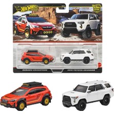 1:64 Hot Wheels Premium Car Culture 2'li Paket Subaru Crosstrek - 2018 Toyota 4runner  JBL98