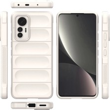 Luxury  Xiaomi Mi 12 Lite Kılıf Optimum Silikon - Krem 784654