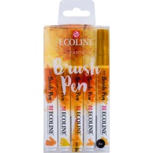 Talens : Ecoline Fırça Uçlu Sulu Boya Kalem Seti : Earth Serisi (5 Renk)