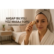 Ahşap Göz Altı Masaj Aleti – Metal Başlıklı Soğuk Masaj