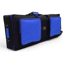 Korg PA4X, PA3X Kısa 61 Tuş Keybord Orglar Için Uyumlu Taşıma Çantası. Siyah Mavi.