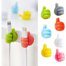 10 Adet Renkli Ok Işareti Kablo Sabitleyici Klipsler Kablo Düzenleyici Tutucu Yapışkanlı Askı - Lisinya