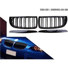 Özgürce Piano Black Ön Böbrek Panjur E90 M3 2006-2009, Çift Tırnaklı, Şık Tasarım
