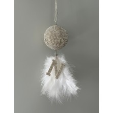 Özgürce Parlak Gümüş Renkli Kristal Taşlı Disko Topu, Şık ve Eğlenceli Dekor