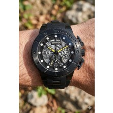 Quantum Erkek Kol Saati | 50MM, Safir Cam, Kronograf, 10ATM – Sarı Kordon Hediyeli