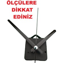 Cnr Shop Saat Mekanizması, 22 mm Şaft Boyu Saat Makinesi Sessiz Çalışır Akrep-Yelkovan-Saniye-(Askılı)