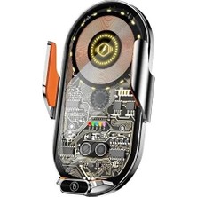 Wirkmarkt Magsafe Özellikli  Araç Içi 360 Dönerli Manyetik Sensörlü Wireless Kablosuz Şarj Özellikli Telefon Tutucu