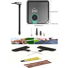 Özgürce Taşınabilir Şarjlı Hava Pompası, Basınç Göstergeli, Lastik Şişirme Kiti