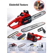 Dragro Profesyonel 1880W + Elektirikli Ağaç Odun Kesim Makinası