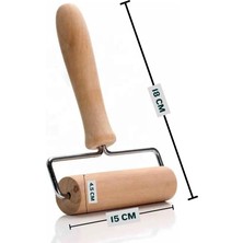 Meli Collection Kusursuz Hamur Açma Ruleti -Tek Elle Kolay Kullanım, Eşit Dağılım Metal Gövde