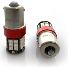 Özgürce Kırmızı LED Stop Oto Ampulü P21W Tek Duy, Güçlü ve Parlak Performans