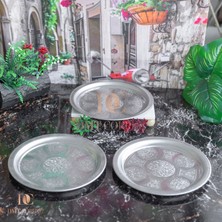 Dmt Copper Home 20 cm Servis Sunum Tepsisi 3 Adet 430 Kalite Krom Çelik – Fırına Uygun, Kararma Yapmaz, Meze Kebap Kahve Sunumluk