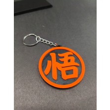 UstaPrint3D 3D Baskı Kanji Sembol Anahtarlık Anime Stil Yuvarlak Figür Anahtarlık