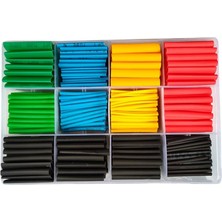 Meli Collection Kablo Klipsi 530 Parça Makaron Kablo Tamir Seti ( Isıyla Büzüşmeli Daralan Hortum)