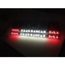 Özgürce 3D LED Işıklı Plakalık, Gerçek Pleksi, Lazer Kesim, Ön ve Arka Için