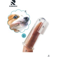 Romingo Kedi Köpek Parmak Diş Fırçası Silikon Ağız Bakım Medikal Bpa Free
