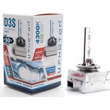 Özgürce D3S 4300K Xenon Ampül, %50 Daha Güçlü Aydınlatma, 1 Adet