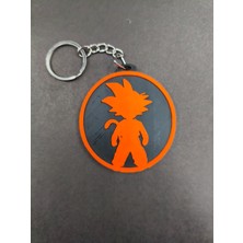 UstaPrint3D 3D Baskı Anime Stil Savaşçı Figür Anahtarlık Yuvarlak Tasarım