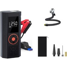 Trendpix Dijital Hava Pompası & Akü Takviye Cihazı | 150 Psı Kompresör | Powerbank | LED Işıklı