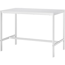 Hobiurun Bar masası , beyaz, 4 kişilik, 125x74x92 cm