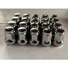 Özgürce 17'' Krom Somun 12X1.50 20'li Set, Otomobil Uyumlu