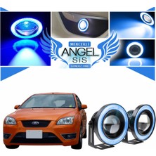 Özgürce Universal 76MM Mavi LED Angel Sis Farı, Ford Focus 2 Uyumlu