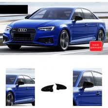 Özgürce Piano Black Yan Ayna Kapağı Set 2016-2021 Audi A4 B9