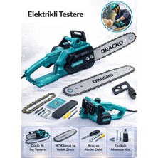 Dragro Profesyonel 1880W + Elektirikli Ağaç Odun Kesim Makinası