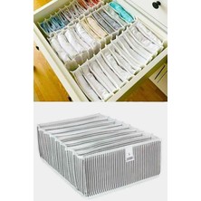 Hayat Store Akordiyon Çekmece  Düzenleyici Organizer 8 Gözlü L Beden Çorap Çamaşır Havlu Düzenleyici - Lisinya