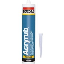 Soudal  Acryrub Silikonize Mastik 500 gr Beyaz