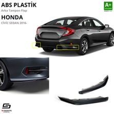 Özgürce Honda Civic Fc5 2016-2021 Siyah Abs Arka Tampon Flap, Şık ve Dayanıklı