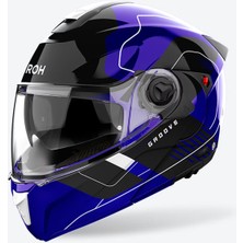 Airoh Specktre Groove Mavi Parlak Motosiklet Kaskı