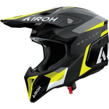 Airoh Wraap Conquer Sarı Mat Motosiklet Kaskı