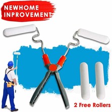 Cey® Nano Süngerli Damlatmaz Mobilya ve Duvar Boyama Rulosu Hem Köşe Hem Düz Zemin