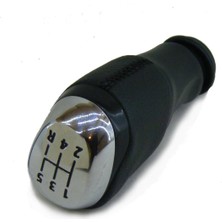 Özgürce Deri Vites Topuzu Siyah Dikişli Clio 4 (2012-2019) Yeni Model