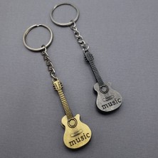 Ett Metal Gitar Anahtarlık