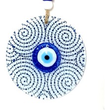 Ett Altın Boynuz Modeli Nazar Füzyon Cam Duvar Dekoru