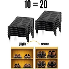 Zenvia Hsnet 10 Lu Ayakkabı Rampası Yer Tasarruf Organizeri Mehle-Twin  ZNV-HBY3245