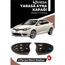 Özgürce Piano Black Batman Yarasa Ayna Kapağı Renault Fluence 2009-2016 Uyumlu