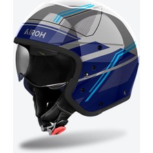Airoh J 110 Slim Mavi Parlak Motosiklet Kaskı