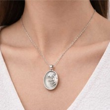 Ay ve Güneş Figürlü Minimal Kolye