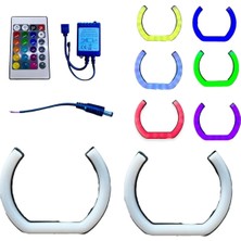 Özgürce U Tipi 2'li Uzaktan Kumandalı Renkli Rgb Angel 135MM Set