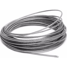 Özgürce Galvanizli Çelik Halat 6mm 30 Metre, Dayanıklı ve Güçlü Çekme Halatı