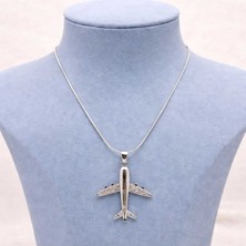 Paslanmaz Çelik Uçak Kolye