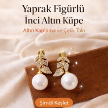 Zirkon Taş Detaylı Inci Küpe – Zamansız Zarafet