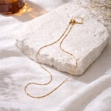 Dorika Detaylı Çelik Kolye