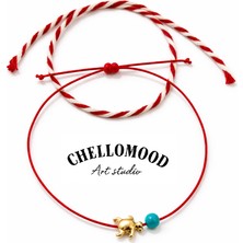 Chellomood Marteniçka Kaplumbağa Bileklik -Turkuaz Taşlı Bereket Şans Seti