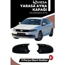 Özgürce Yarasa Ayna Kapağı, Mk5 Jetta 2005-2010, Piano Black, Şık Tasarım