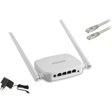 Fantastik Store Everest EWR-301, 4port, 300MBPS, 2.4ghz Wifi, Masaüstü, Megabit, Repeater, Router, Access Point